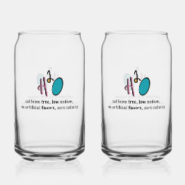 H2O Zero Calories Glass Dosenglas