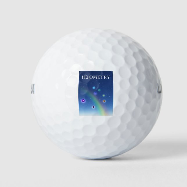 H2Ometrie - Strukturiertes Wasser Golfball (Vorderseite)