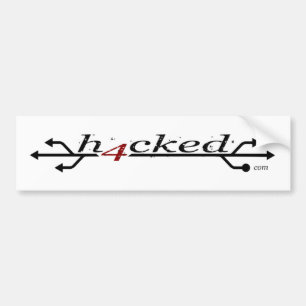 h4cked.com-Aufkleber Autoaufkleber