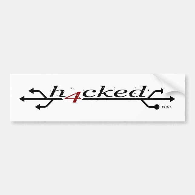 h4cked.com-Aufkleber Autoaufkleber (Vorne)