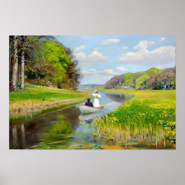 H.A. Brendekilde - Vintag romantische Kunst Poster (Vorne)