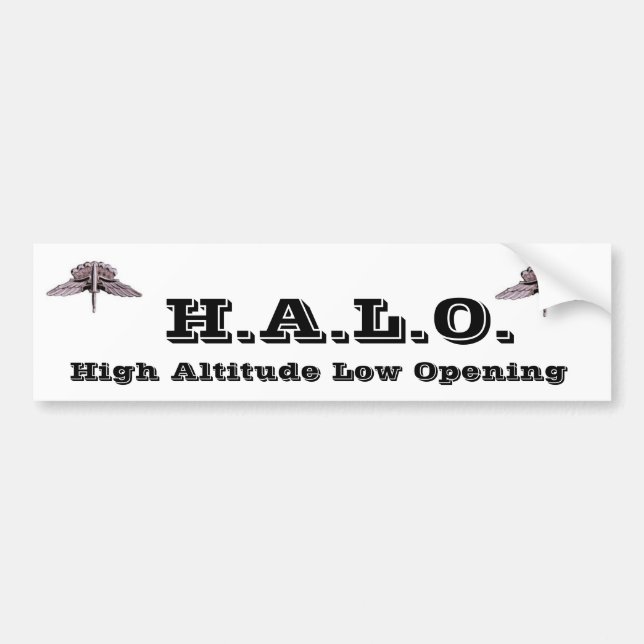 H.A.L.O. AUTOAUFKLEBER (Vorne)