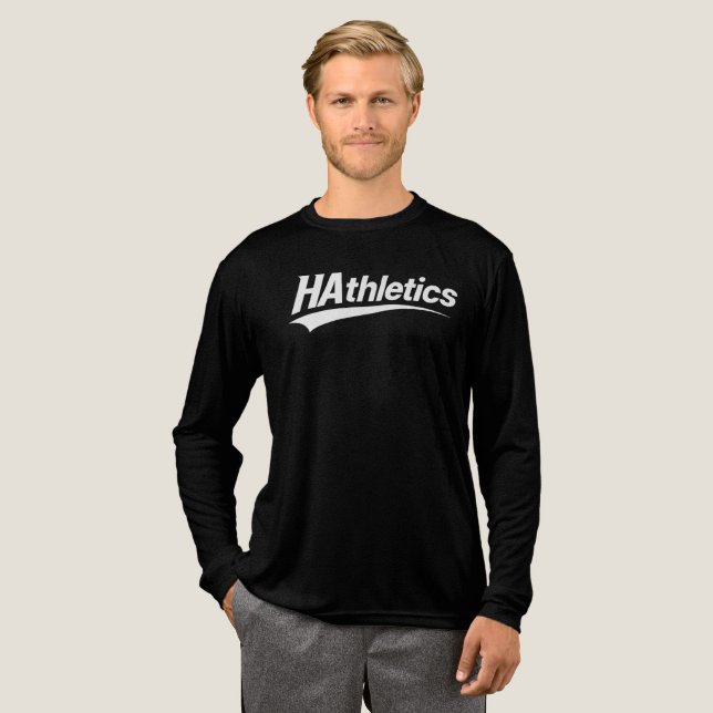 H.A. long sleeve Tri-Blend Shirt (Volle Vorderseite)