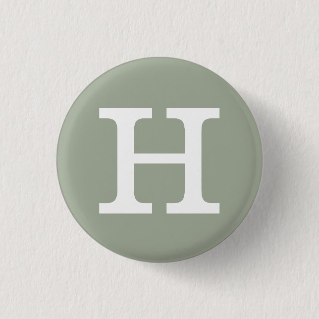 "H"' Alphabet Collectible (#8) Button (Vorderseite)