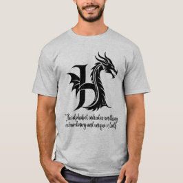 H-Alphabet für Happy Vibes, Personalisierter Gebur T-Shirt