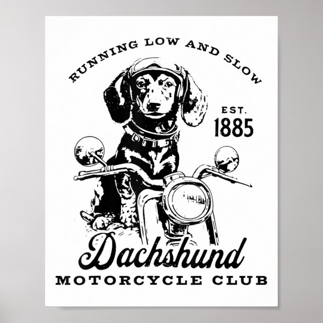 H&amp;h New Life Clothing Uni-adults Dachshund Mot Poster (Vorne)