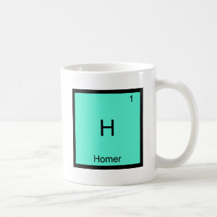 H - Chemie-Element-Symbol-T - Shirt Homers Kaffeetasse