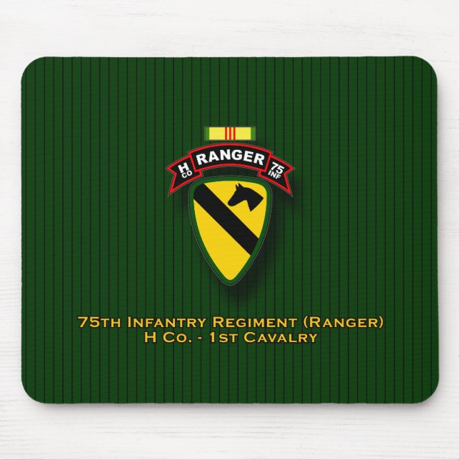 H Co, 75. Infanterie - Förster - 1. Cav - Vietnam Mousepad (Vorne)