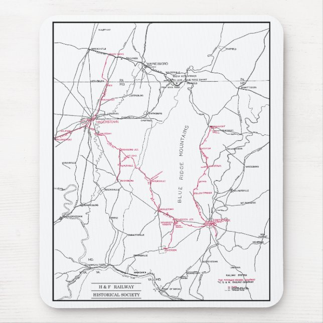 H&F Systems-Karte Mousepad (Vorne)