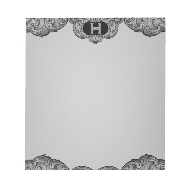 H - Falck Alphabet (Silvery) Notizblock (Vorderseite)