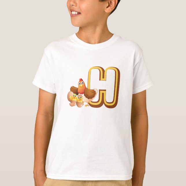 H for Hen T-Shirt (Vorderseite)