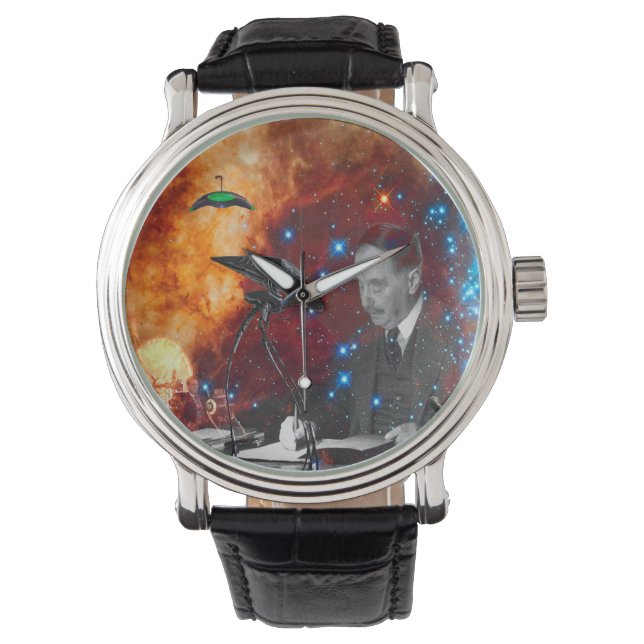 H.G.Wells-Science Fiction Armbanduhr (Vorderseite)