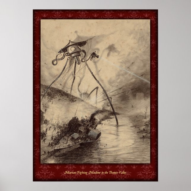 H G Wells War of the Worlds Poster 8 (Vorne)