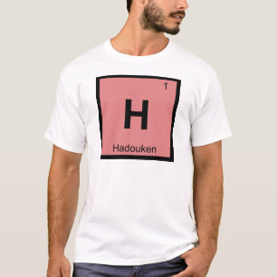 H - Hadouken Meme Chemie Periodensystem Symbol T-Shirt
