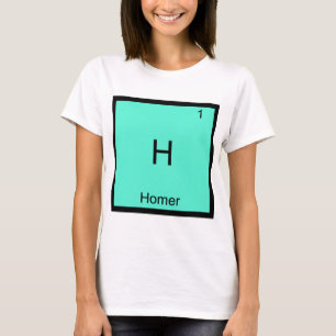 H - Homer Lustiges Chemie-Element-Symbol T-Shirt