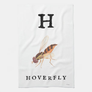 "H" Hoverfly Geschirrtuch