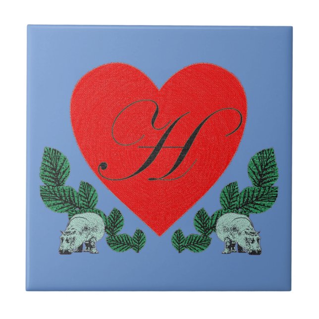 H im Herzen Fliese (Vorderseite)