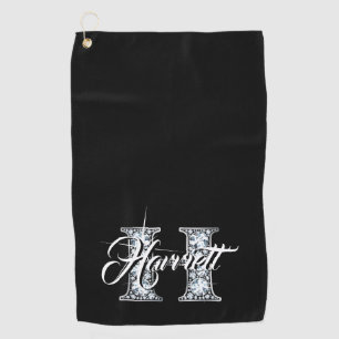 H Imitate Diamond Monogram Golfhandtuch