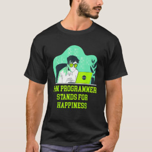 H in Programmierer steht für Glück Meme T-Shirt