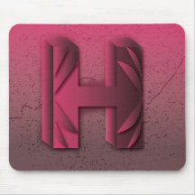 "H" Initial Personalization Letter Design.