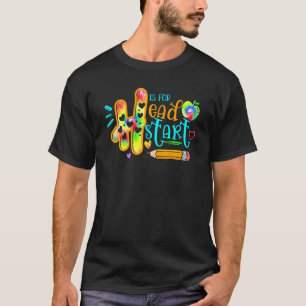 H ist für den ersten Schultag vor dem Schulbeginn T-Shirt
