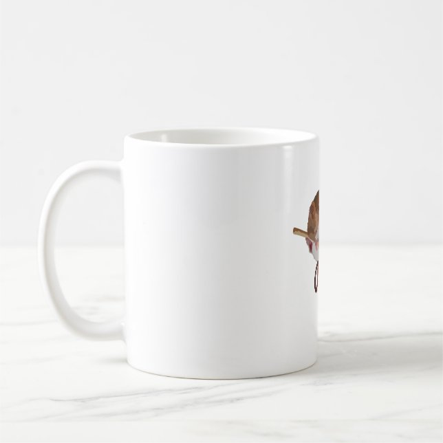 H ist für die Ernte der Maus Kaffeetasse (Links)