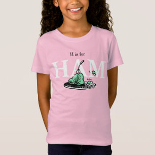 "H ist für HAM"   Alphabet-Design T-Shirt