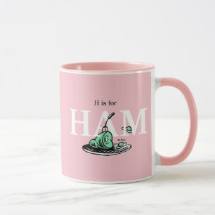 "H ist für HAM" Alphabet-Design Tasse