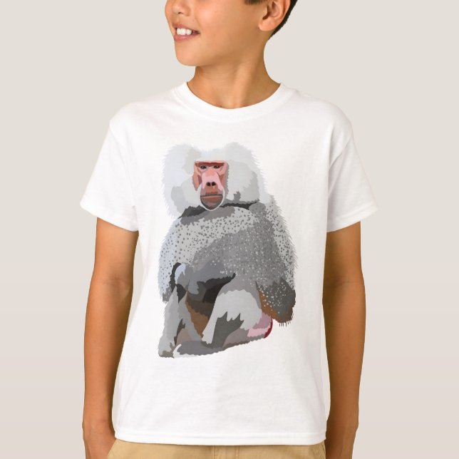 H ist für Hamadryas Baboon T-Shirt (Vorderseite)