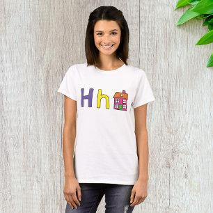 H ist für Haus Damen T-Shirt