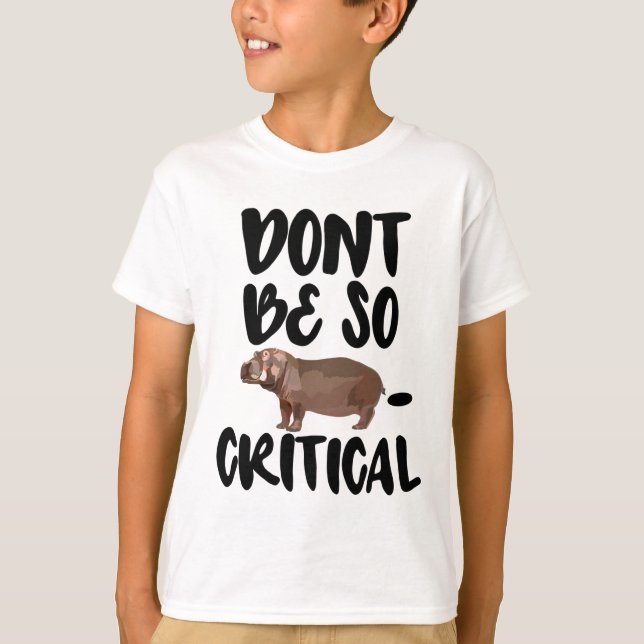 H ist für Hippo T-Shirt (Vorderseite)