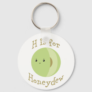 H ist für Honeydew Schlüsselanhänger