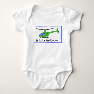 H ist für Hubschrauber Baby Strampler