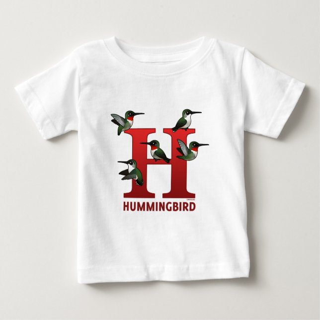 H ist für Hummingbird Baby T-shirt (Vorderseite)
