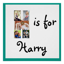 H ist für Name Poster
