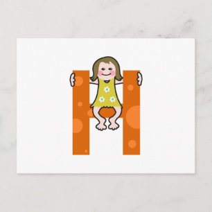 H ist für postkarte
