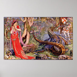 H J Ford Vintag Illustration St. George Poster