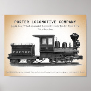 H K Porter Locomotive Company Klasse B-T4 Print Poster