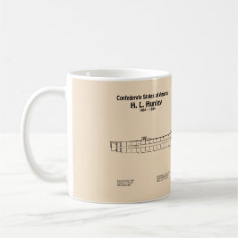 H. L. Hunley - Pläne für ein Schiffskonzept SD Kaffeetasse