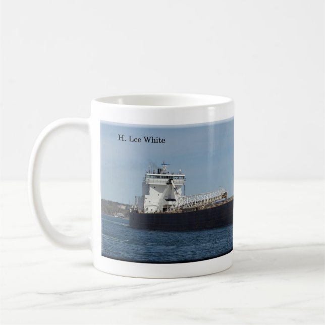 H Lee Weiße Tasse (Links)