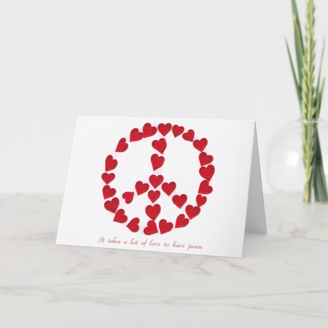 H-Liebefrieden 1 notecard Karte (Vorderseite)