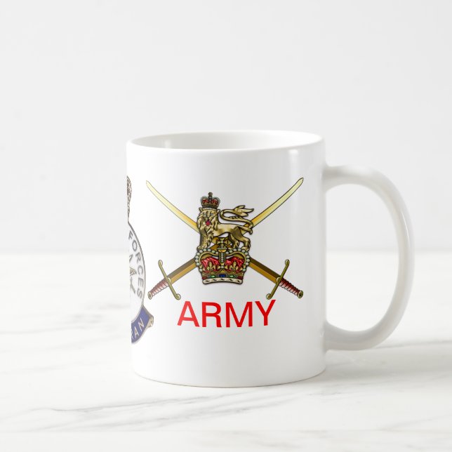 H.M. Die Armee-Tasse des bewaffnete Kraft-Veterans Tasse (Rechts)