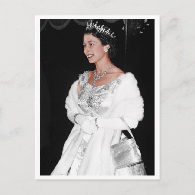 H. M. Elizabeth II., Königin Postkarte (Vorderseite)