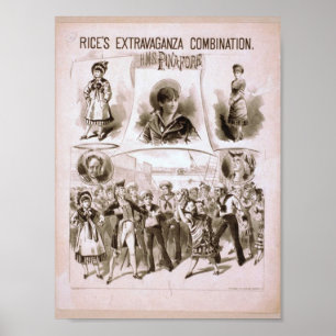 H.M.S. Pinaore Vintag Theater Poster