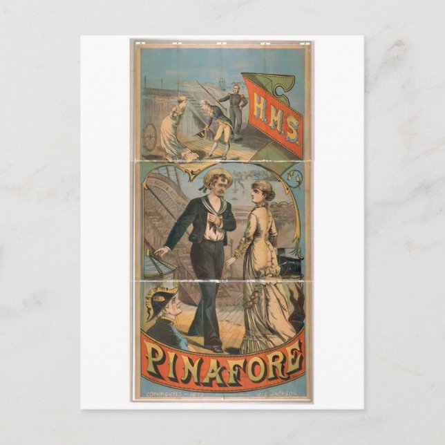 H.M.S. Pinaore Vintag Theater Postkarte (Vorderseite)