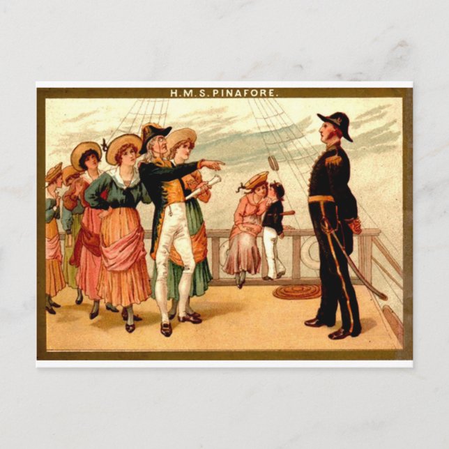 H.M.S. Pinavorderkopf Postkarte (Vorderseite)