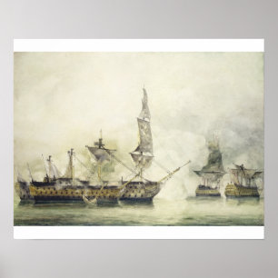 H.M.S. Sieg bei der Schlacht von Trafalgar 1805 ( Poster