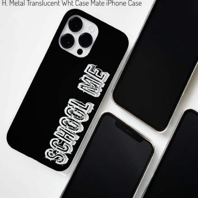 H. Metal Translucent-wht Case-Mate iPhone Hülle (Von Creator hochgeladen)