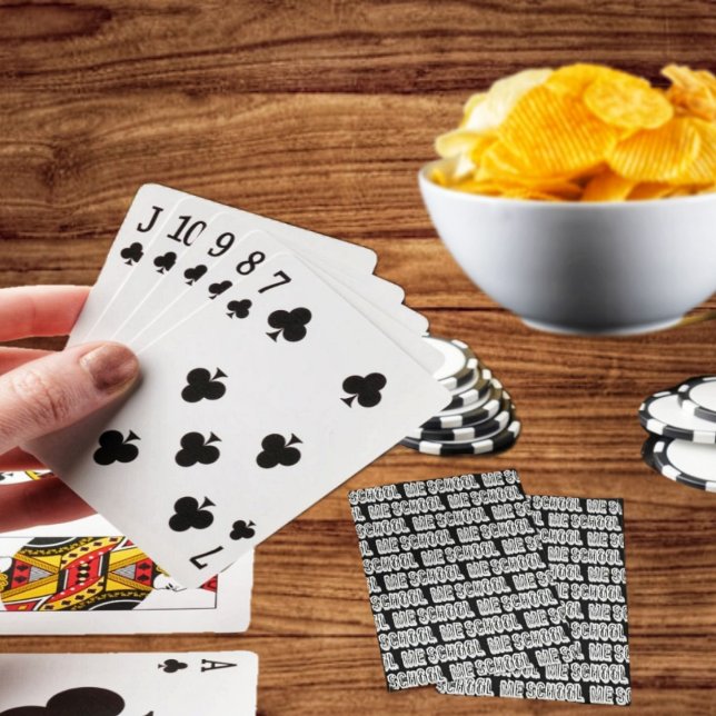 H. Metal Translucent-wht Spielkarten (Play some poker, whenever you're on break from school, to get you back in study mode!)