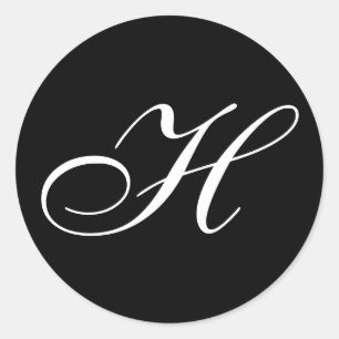 H Monogram Stickers